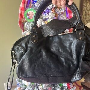 2004 Balenciaga Black Twiggy Chèvre leather